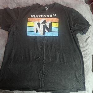 Nintendo Black Graphic T-Shirt for Men